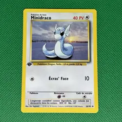Pokemon Card - 1st Edition Base Set Minidraco Dratini 26/102 French Near Mint - Image 3