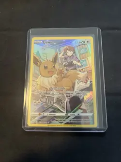 Eevee & Blue TG11/TG30 Brilliant Stars Trainer Gallery NM Rare Pokemon Card - Image 1