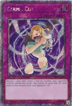 Yugioh! Karma Cut - RA04-EN128 - Platinum Secret Rare - 1st Edition Near Mint, E - Image 2