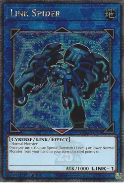 MP24-EN045 Link Spider - Quarter Century Secret Rare 1st Edition Mint YuGiOh Car - Image 2