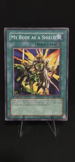 Yugioh Spell My Body as a Shield MFC-092 Magician's Force 1st Edition MP - Image 1