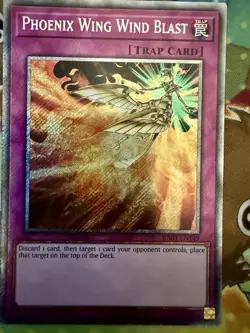 ☆ RA03-EN149 Phoenix Wing Wind Blast Platinum Secret Rare 1st YuGiOh - Image 2