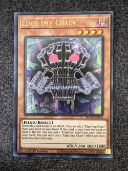 Yugioh Edge Imp Chain BLCR-EN078 Ultra Rare 1st Edition NM - Image 2