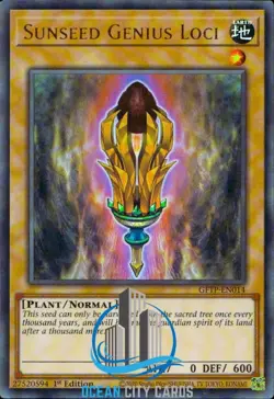 Yugioh GFTP-EN014 Sunseed Genius Loci Ultra Rare 1st Edition - Image 3