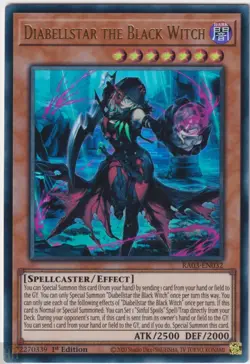 RA03-EN032 Diabellstar The Black Witch Ultra Rare YuGiOh Card 1st Edition Mint - Image 1