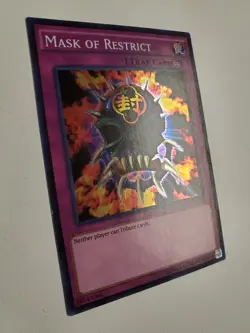 Mask of Restrict OP02-EN010 Super Rare Yugioh OTS Tournament Pack 2 Unlimited LP - Image 2