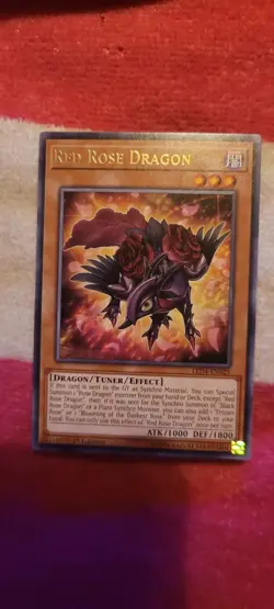 Yu-Gi-Oh LED4-EN025 Red Rose Dragon 1st Edition - Image 1