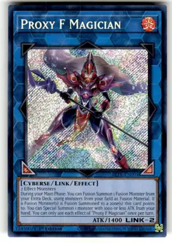 Yu-Gi-Oh! P roxy F Magician BLTR-EN094, Secret Rare, 1st Edition, NM - Image 3