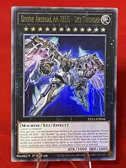 YUGIOH- Divine Arsenal AA-ZEUS - Sky Thunder - STAX-EN044 - Ultra Rare - 1st Ed - Image 1