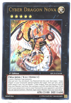 Cyber Dragon Nova - Yugioh - SDCR-EN038 Ultra Rare 1st Edition Holo - Image 3