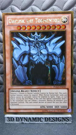 | Yugioh Obelisk the Tormentor PGLD-EN030 1st Edition Secret Rare NM 🔥 | - Image 3