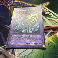 Yugioh! Dragon Master Knight UE02-EN001 Ultra Rare Limited Edition VLP/NM - Image 2