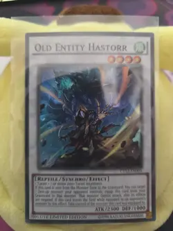 YuGiOh Old Entity Hastorr CT12-005 Super Rare 1st ED NM - Image 2
