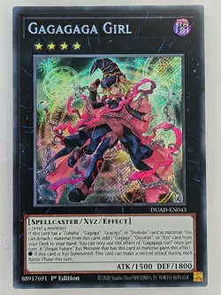 Yu Gi Oh - DUAD-EN043 Gagagaga Girl - Secret Rare - Image 1