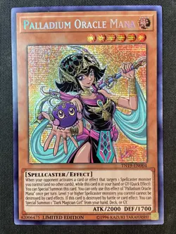 Yu-Gi-Oh #TN19-EN004 Palladium Oracle Mana Limited Ed Prismatic Secret Rare LP - Image 1