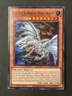 Yu-Gi-Oh TCG #RA02-EN010 Blue-Eyes Alternative White Dragon 1st Ed Super Rare NM - Image 1