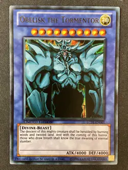 Yu-Gi-Oh TCG #LC01-EN001 Obelisk the Tormentor Limited Edition Ultra Rare LP - Image 3