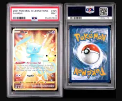 PSA 9 MINT Mew Celebrations Gold Holo Secret Full Art Pokemon Card 25/25 - Image 3