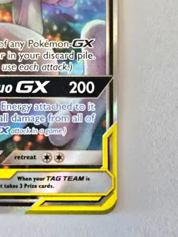 Mewtwo & Mew GX Tag Team SM191 English MINT Beautiful Card! NM+++ Mewtwo and Mew - Image 4