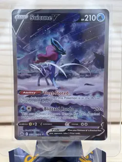 PokÃ©mon Suicune v Crown Zenith Galarian Gallery Holo Ultra Rare Card GG38/GG70 b - Image 1
