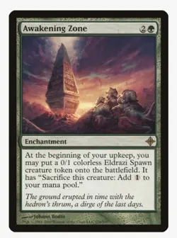 Awakening Zone #176 Rise Of Eldrazi (ROE) Magic Card In Protective Sleeve - Image 1