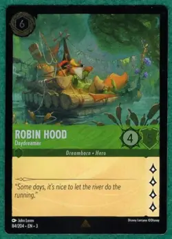 Robin Hood - Daydreamer (Cold Foil) - Into The Inklands #84 - Lorcana TCG Card - Image 2
