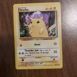 Pikachu - ( E3 Stamped) 058/102 Pokemon Promo Card - LP - Image 1