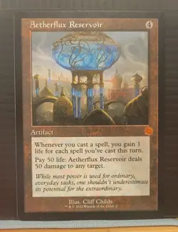 mtg AETHERFLUX RESERVOIR NM Retro Frame Brother' War 2 -Argo- - Image 1