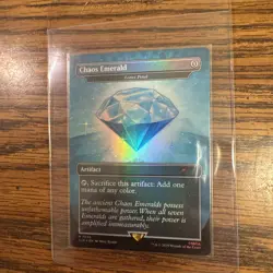 Chaos Emerald (7036)  Blue Foil - Lotus Petal - Sonic Secret Lair - Magic MTG - Image 1