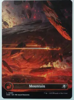 Mountain 0265 *Borderless Basic Land* Magic MtG x1 Edge of Eternities - Image 1