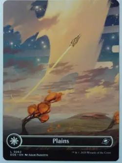 Plains 0262 *Borderless Basic Land* Magic MtG x1 Edge of Eternities - Image 1