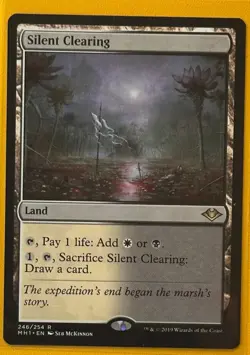 Silent Clearing MTG Modern Horizons Rare Land Near-Mint - Image 1