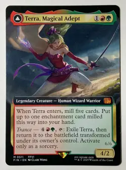 Terra Magical Adept MTG Final Fantasy Extended Art Mythic 0511 Non-Foil - Image 1
