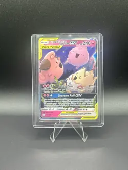 Pokemon TCG Cosmic Eclipse Togepi & Cleffa & Jigglpuff Tag Team GX 143/236 - Image 1