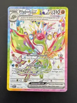 Flygon ex 222/191 Sv08: Surging Sparks Ultra Rare Holo Near Mint Pokemon TCG T1 - Image 1
