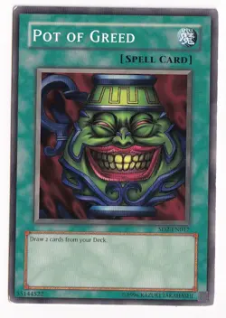 Pot of Greed SD2-EN017Â YuGiOh Structure Deck: Zombie Madness - Image 1