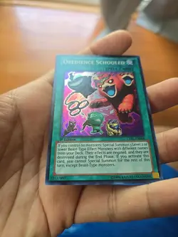 OBEDIENCE SCHOOLED SUPER RARE LVAL-EN088 NEAR MINT YUGIOH 1st NM-VLP - Image 2