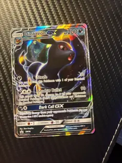 PokÃ©mon Umbreon GX TCG Sun & Moon SM36 Promo Card Regular Sized - Image 5
