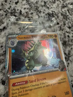 Team Rocket's Tyranitar (Pokemon Center Exclusive) 096/182 - Sealed - Image 3