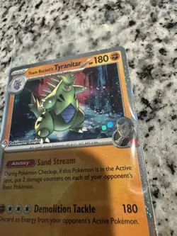 Team Rocket's Tyranitar (Pokemon Center Exclusive) 096/182 - Sealed - Image 5