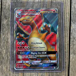Charizard GX SM60 Promo Holo HP - Back Edge Wear - Pokemon Card TCG 2017 - Image 1