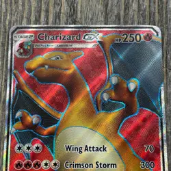 Charizard GX SM60 Promo Holo HP - Back Edge Wear - Pokemon Card TCG 2017 - Image 2