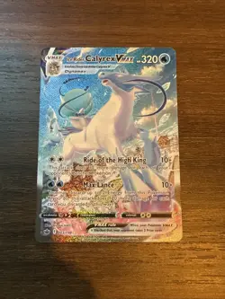 Ice Rider Calyrex VMAX Secret Rare 203/198 Chilling Reign Pokemon Card - NM - Image 1