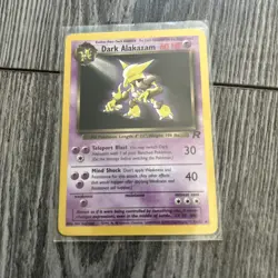 Dark Alakazam 18/82 Team Rocket 1st Ed Non Holo Rare Vintage Pokemon TCG Card NM - Image 1