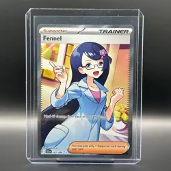 Fennel 162/086 Full Art Pokemon TCG Black Bolt Card Holo Trainer PokÃ©mon - Image 1