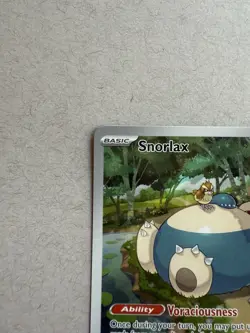 PokÃ©mon TCG Snorlax Promo Scarlet & Violet 151 Black Star Holo Card #051 - Image 2