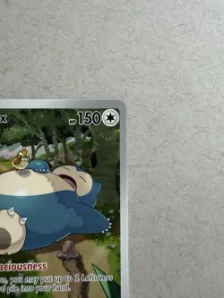 PokÃ©mon TCG Snorlax Promo Scarlet & Violet 151 Black Star Holo Card #051 - Image 3