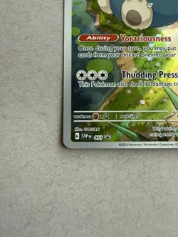PokÃ©mon TCG Snorlax Promo Scarlet & Violet 151 Black Star Holo Card #051 - Image 4