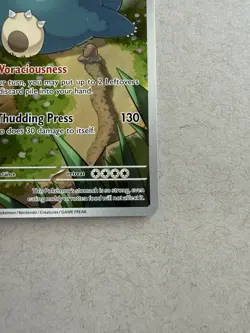 PokÃ©mon TCG Snorlax Promo Scarlet & Violet 151 Black Star Holo Card #051 - Image 5
