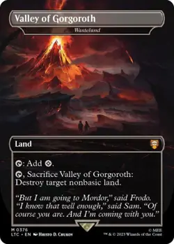 MTG English Valley of Gorgoroth - Wasteland NM Foil - Image 1
